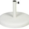 Base Parasol Redonda 59 Cm. Diámetro Blanca 1 Base Parasol Redonda 59 Cm. Diámetro Blanca -Fuego y Brasa Base Parasol Redonda 59 cm. Diametro Blanca