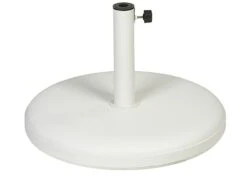 Base Parasol Redonda 59 Cm. Diámetro Blanca