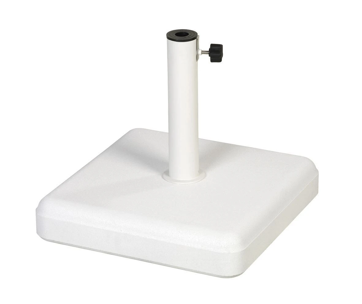 Base Parasol Cuadrada 45 X 45 Cm. Blanca