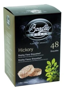 Bisquettes Bradley 48 Unidades Sabor Hickory