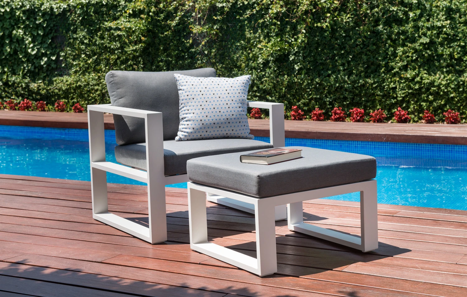 Butaca Con Cojines Belluno Gris 4 Butaca Con Cojines Belluno Gris - Imagen 2