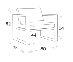 Butaca Con Cojines Belluno Charcoal 7 Butaca Con Cojines Belluno Charcoal -Fuego y Brasa Captura de pantalla 2023 04 03 a las 10.16.40