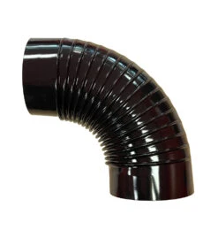 Codo Negro 90º De 120 Mm. Para Chimenea
