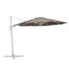 Parasol De Luxe Redondo Aluminio Taupe -Fuego y Brasa DE LUXE PR350H40WHTP