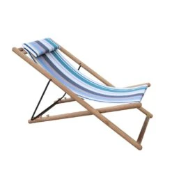 Hamaca Madera Iroko Maca Azul