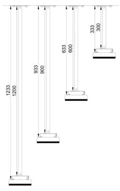 Kit De Extensión De Montaje 1200 Mm Heatstrip Intense -Fuego y Brasa Kit de extension de montaje 1200mm Heatstrip Intense 3