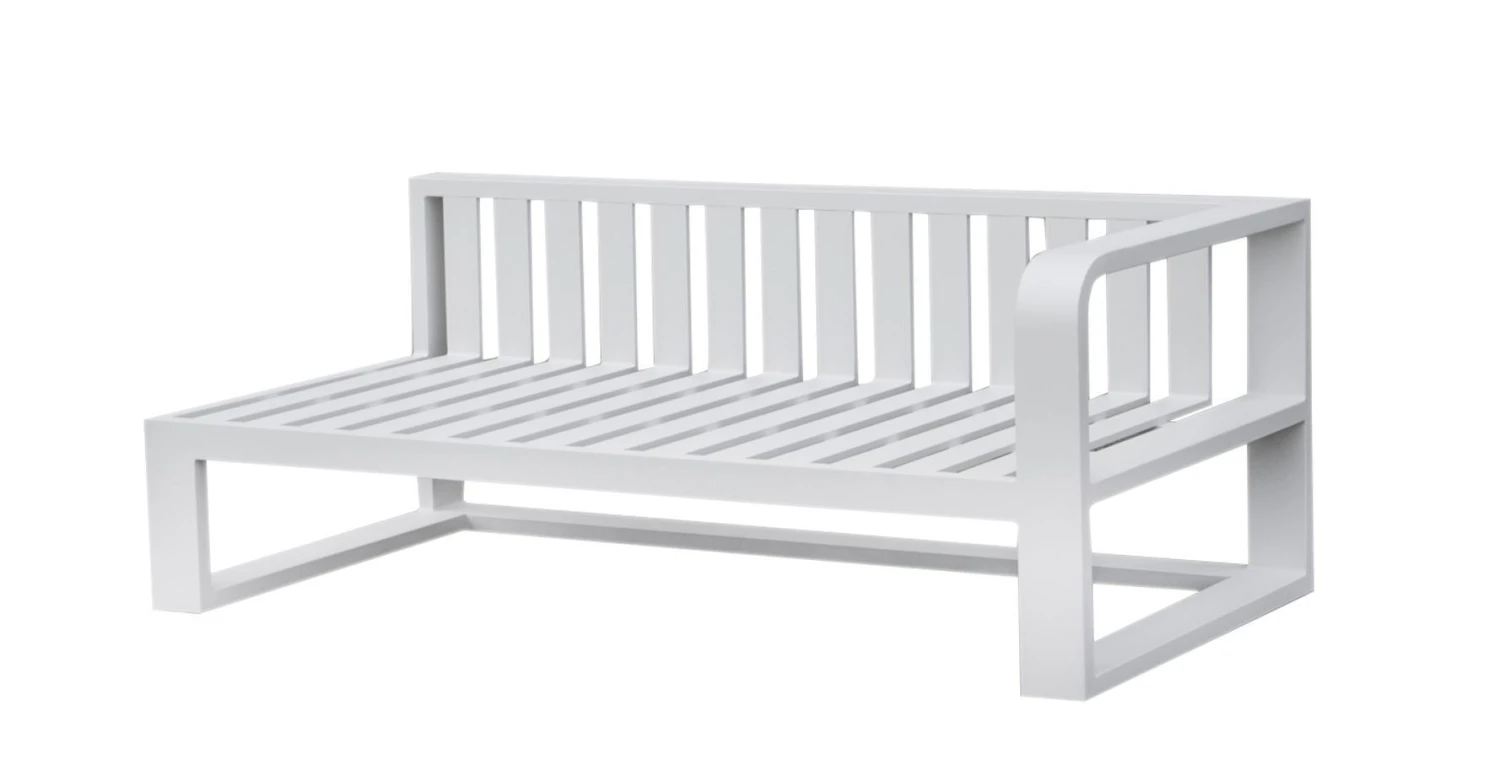 Meridienne Brazo Izquierdo Fermo Blanco 4 Meridienne Brazo Izquierdo Fermo Blanco - Imagen 2