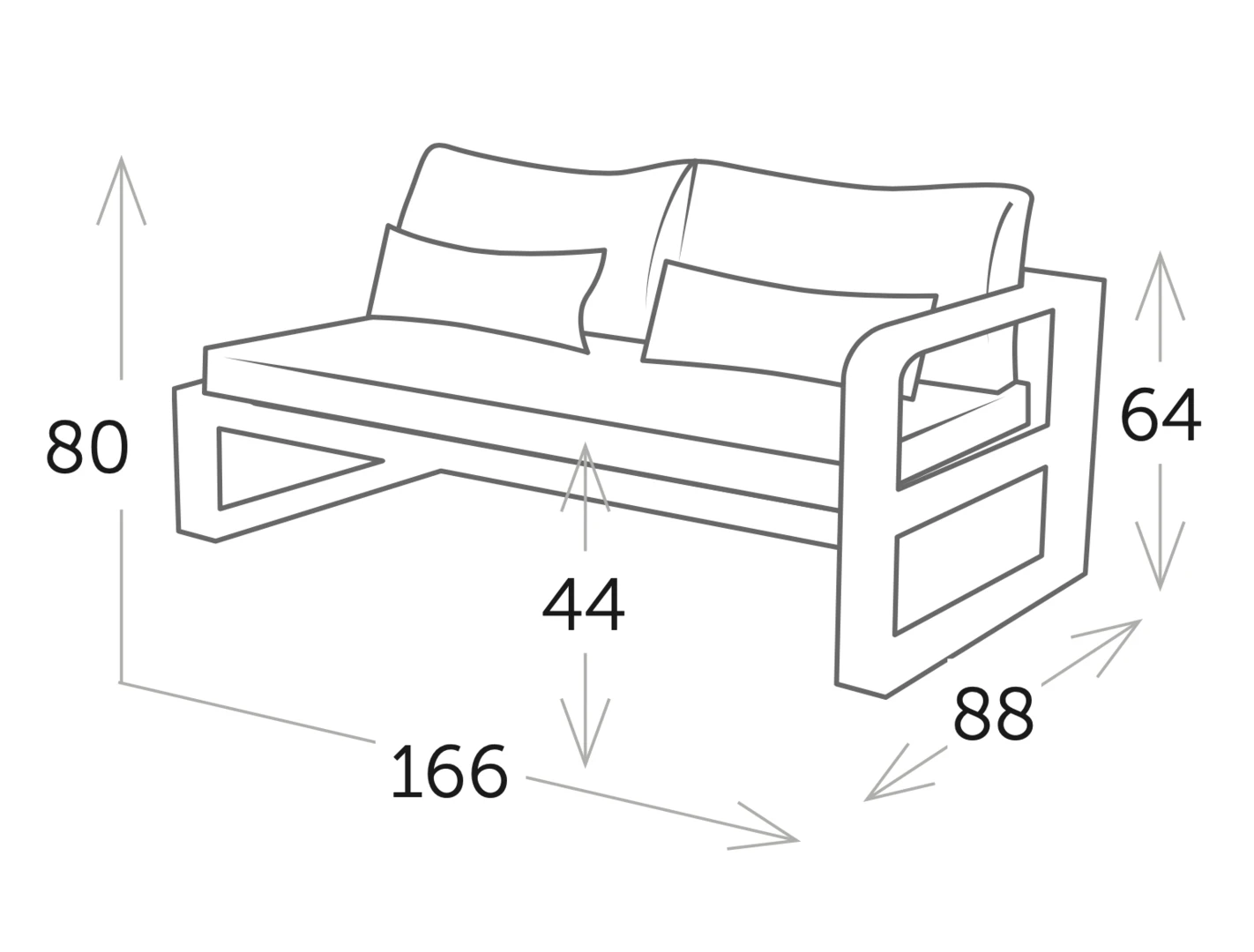Meridienne Brazo Izquierdo Fermo Blanco 5 Meridienne Brazo Izquierdo Fermo Blanco - Imagen 3
