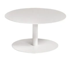 Mesa Auxiliar Redonda La Vida Blanca