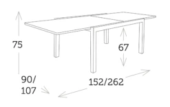 Mesa Extensible Cristal Slide Charcoal -Fuego y Brasa Mesa Extensible Cristal Slide Charcoal 3