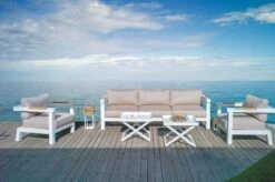 Mesa Plegable Bandeja Extraible Miami Blanca -Fuego y Brasa Mesa Plegable Bandeja Extraible Miami Blanca 1