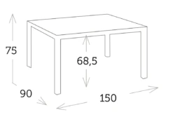 Primera página -Fuego y Brasa Mesa Rectangular Cristal Una Caqui 1