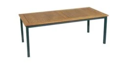 Mesa Rectangular Extensible Teca Essential Charcoal