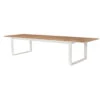 Mesa Rectangular Extensible Teca Fermo Blanca 1 Mesa Rectangular Extensible Teca Fermo Blanca -Fuego y Brasa Mesa Rectangular Extensible Teca Fermo Blanca