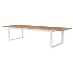 Mesa Rectangular Extensible Teca Fermo Blanca