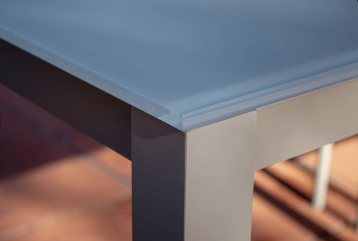 Mesa Rectangular Cristal Grande Una Charcoal 5 Mesa Rectangular Cristal Grande Una Charcoal - Imagen 3