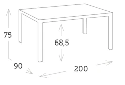 Mesa Rectangular Cristal Grande Una Charcoal 9 Mesa Rectangular Cristal Grande Una Charcoal -Fuego y Brasa Mesa Rectangular Grande Cristal Una Charcoal 3