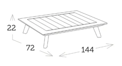 Mesa Rectangular Positano Charcoal -Fuego y Brasa Mesa Rectangular Positano Charcoal 2