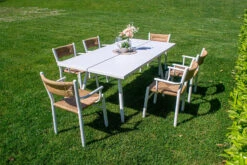 Mesa Rectangular Stipa Blanca -Fuego y Brasa Mesa Rectangular Stipa Blanca 2