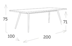 Mesa Rectangular Stipa Blanca -Fuego y Brasa Mesa Rectangular Stipa Blanca 4