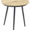 Mesa Redonda Pequeña Teca Lazio Charcoal -Fuego y Brasa Mesa Redonda Pequena Teca Lazio Charcoal