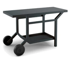 Mesa Rodante Acero Negro