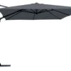 Parasol De Luxe Cuadrado Aluminio Gris -Fuego y Brasa Parasol De Luxe Cuadrado Aluminio Gris