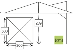 Parasol De Luxe Cuadrado Aluminio Gris -Fuego y Brasa Parasol De Luxe Cuadrado Aluminio Gris 1