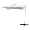 Parasol Roma Cuadrado Aluminio Blanco -Fuego y Brasa Parasol Roma Cuadrado Aluminio Blanco