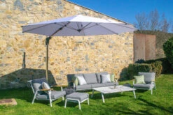 Reposapiés Con Cojín Dandy Gris -Fuego y Brasa Reposapies con Cojin Dandy Gris 2