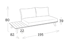 Sofá 2 Plazas Positano Caqui -Fuego y Brasa Sofa 2 Plazas Positano Caqui 2
