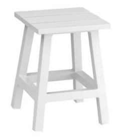 Taburete Aluminio Messina Blanco