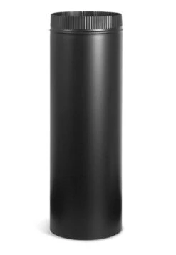 Tubo Negro 200 Mm. Para Chimenea