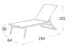 Tumbona Cannes Apilable Con Ruedas Caqui -Fuego y Brasa Tumbona Cannes Apilable con Ruedas Caqui 4