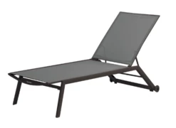Tumbona Cannes Apilable Con Ruedas Charcoal