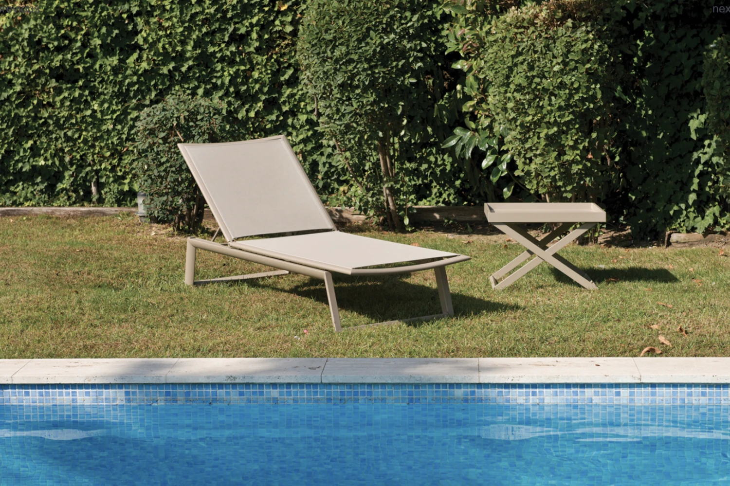 Tumbona Themis Con Ruedas Champagne 4 Tumbona Themis Con Ruedas Champagne - Imagen 2