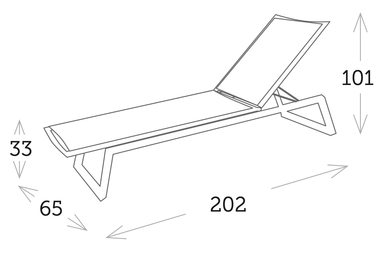 Tumbona Themis Con Ruedas Champagne 5 Tumbona Themis Con Ruedas Champagne - Imagen 3